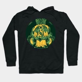Forrest Green Circle of Ornament Hoodie